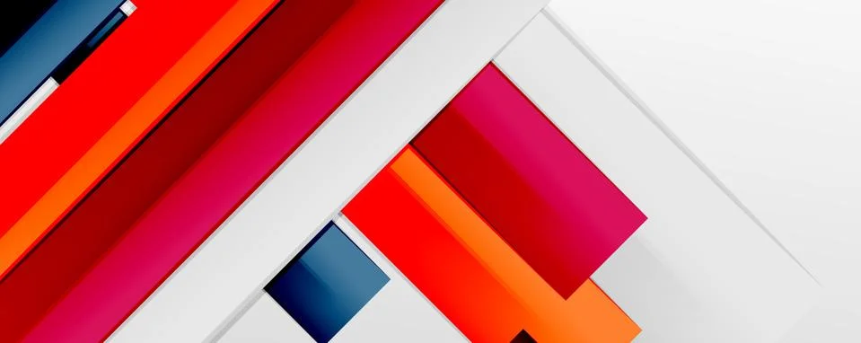 Multicolored lines background. Design template for business or technology 스톡 일러스트