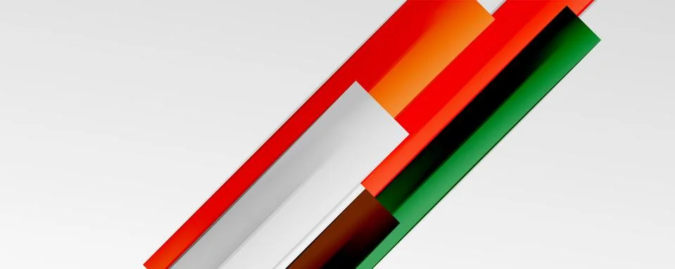 Multicolored lines background. Design template for business or technology Illustrazione stock