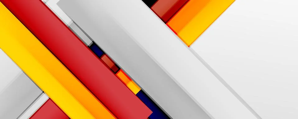 Multicolored lines background. Design template for business or technology Stock Illustration