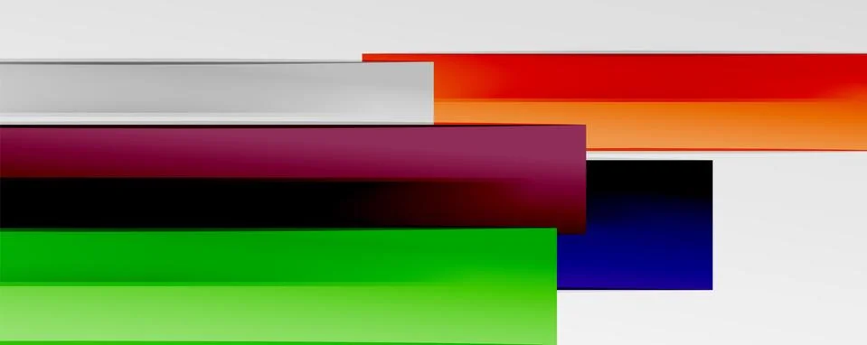 Multicolored lines background. Design template for business or technology Illustrazione stock