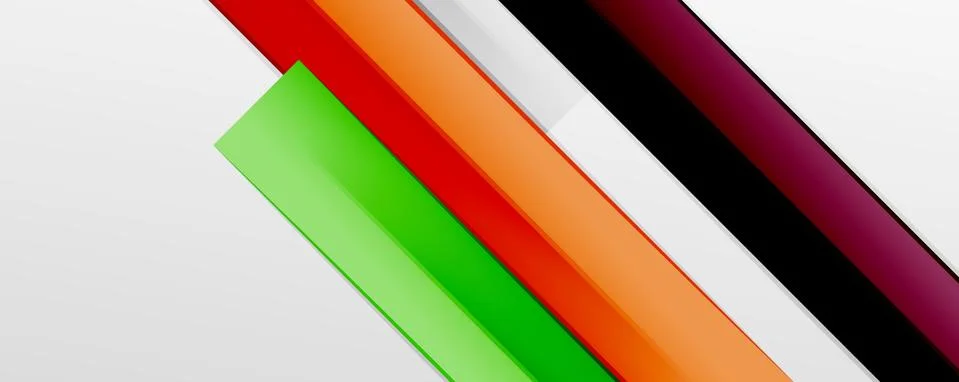 Multicolored lines background. Design template for business or technology Stock Illustration