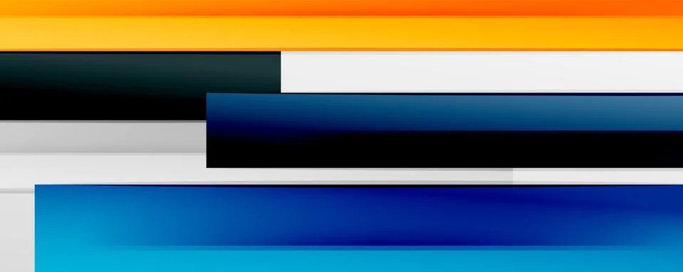 Multicolored lines background. Design template for business or technology Stock Illustration