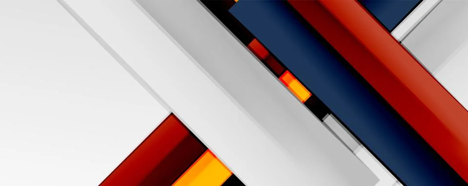 Multicolored lines background. Design template for business or technology Stock Illustration