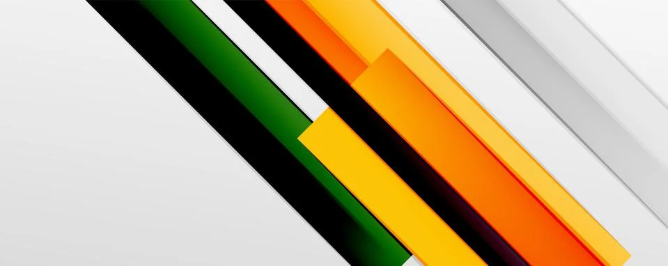 Multicolored lines background. Design template for business or technology Stock Illustration