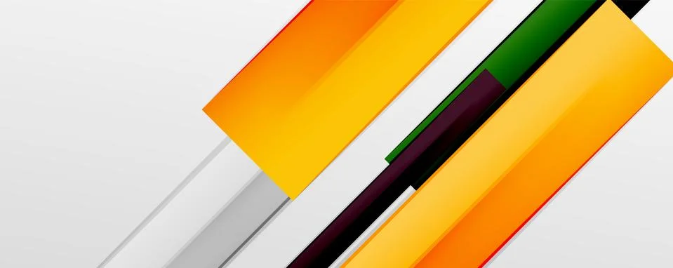 Multicolored lines background. Design template for business or technology Stock Illustration