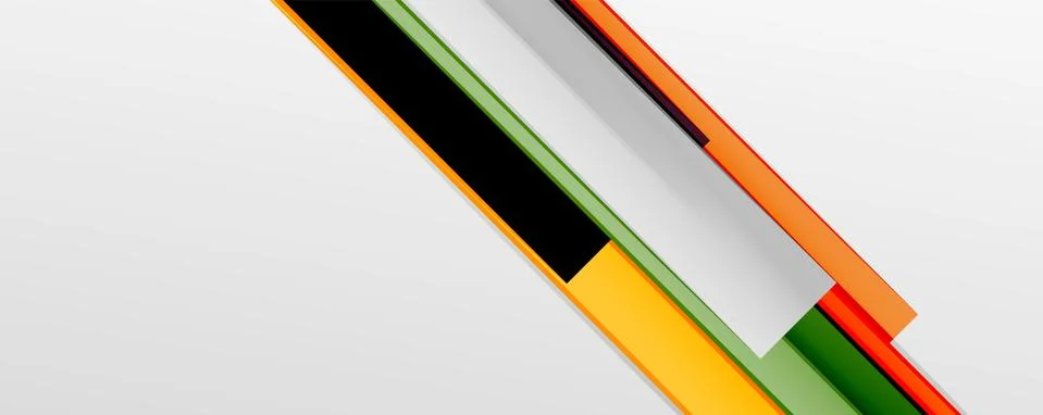 Multicolored lines background. Design template for business or technology Stock Illustration