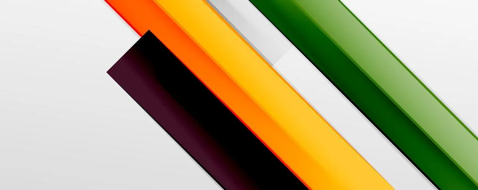 Multicolored lines background. Design template for business or technology Stock Illustration
