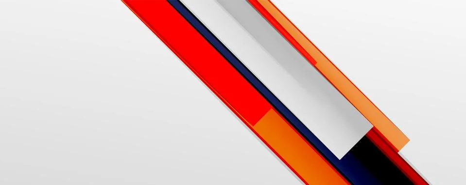 Multicolored lines background. Design template for business or technology Stock Illustration