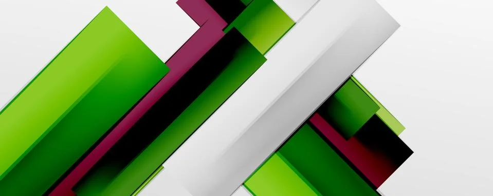 Multicolored lines background. Design template for business or technology Stock Illustration