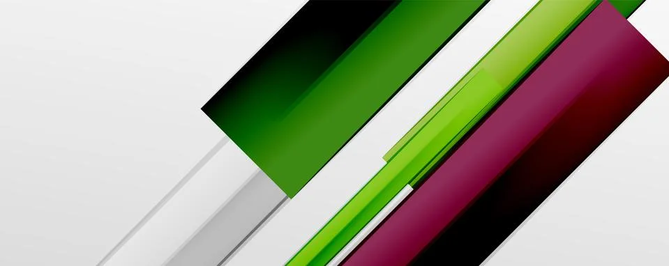 Multicolored lines background. Design template for business or technology Stock Illustration