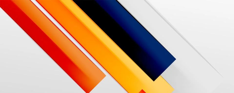 Multicolored lines background. Design template for business or technology Stock Illustration