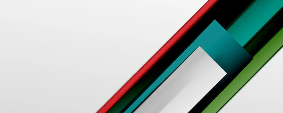 Multicolored lines background. Design template for business or technology Stock Illustration