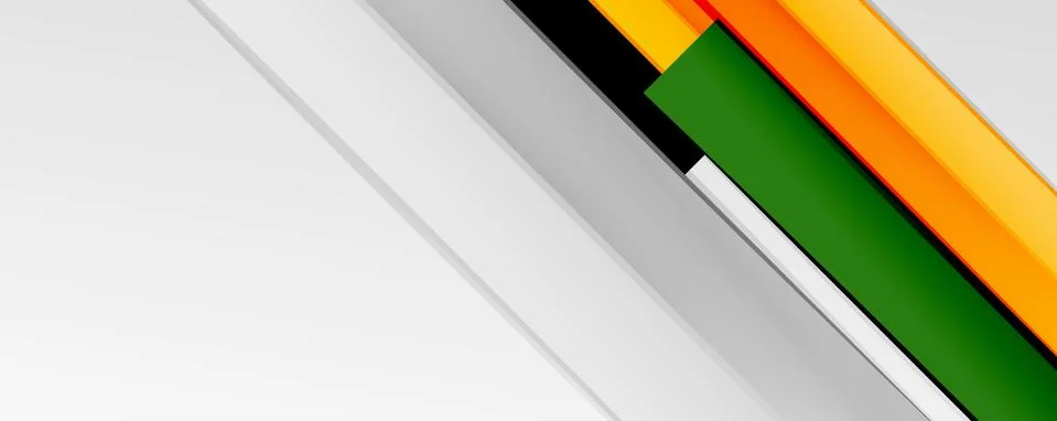 Multicolored lines background. Design template for business or technology Stock Illustration