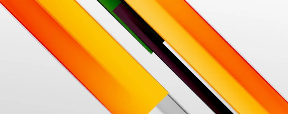 Multicolored lines background. Design template for business or technology Illustrazione stock