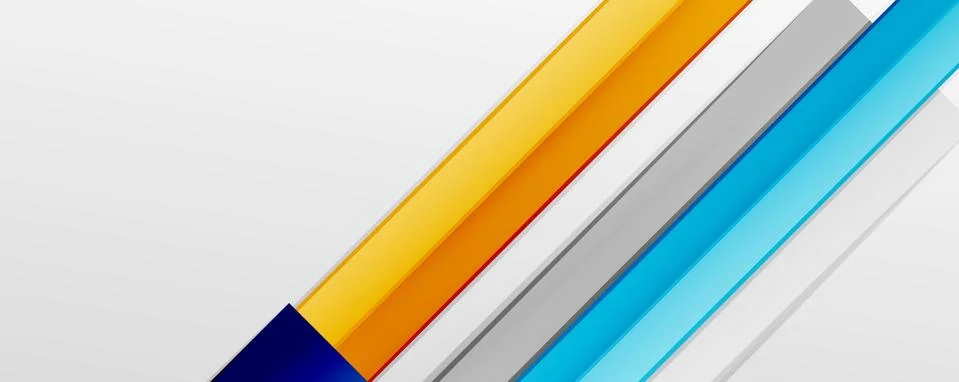 Multicolored lines background. Design template for business or technology Stock Illustration