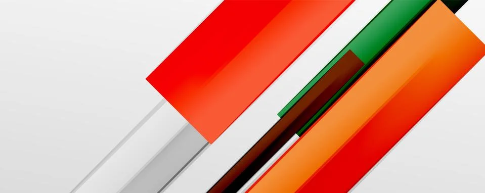 Multicolored lines background. Design template for business or technology Illustrazione stock