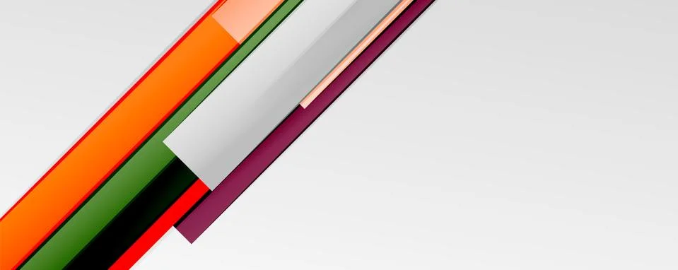 Multicolored lines background. Design template for business or technology 스톡 일러스트
