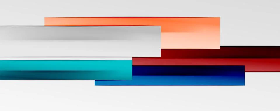 Multicolored lines background. Design template for business or technology Stock Illustration