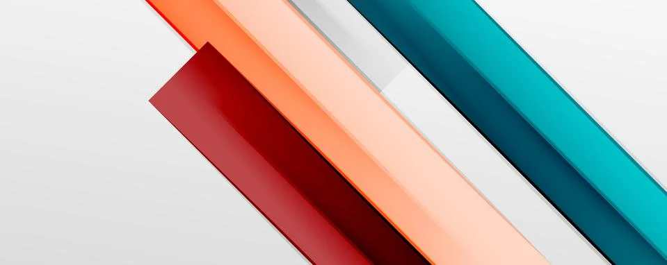 Multicolored lines background. Design template for business or technology Stock Illustration
