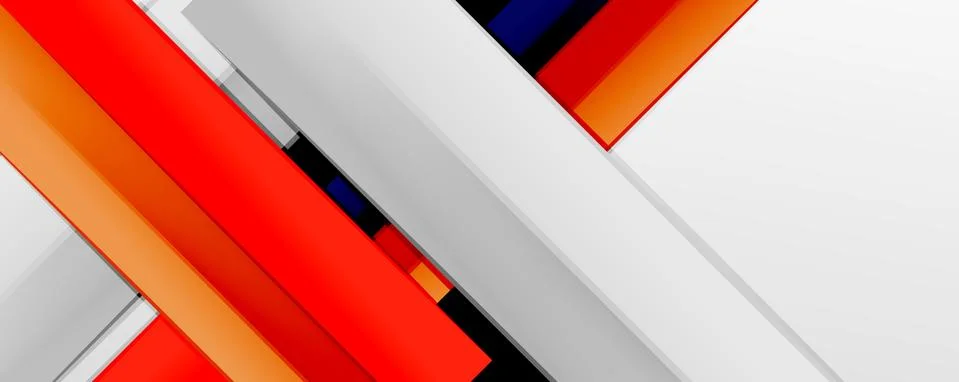 Multicolored lines background. Design template for business or technology Stock Illustration