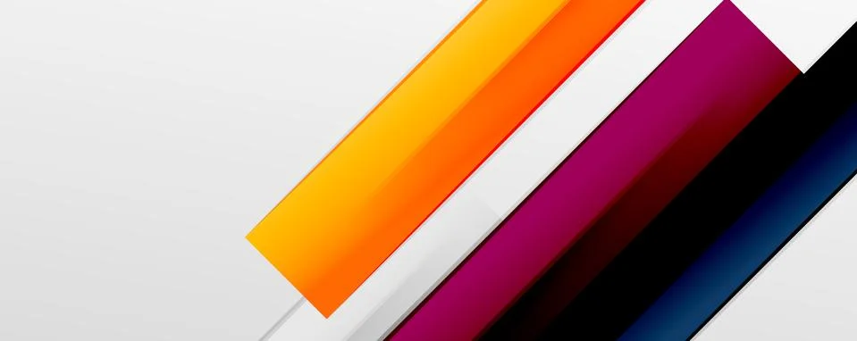 Multicolored lines background. Design template for business or technology Stock Illustration