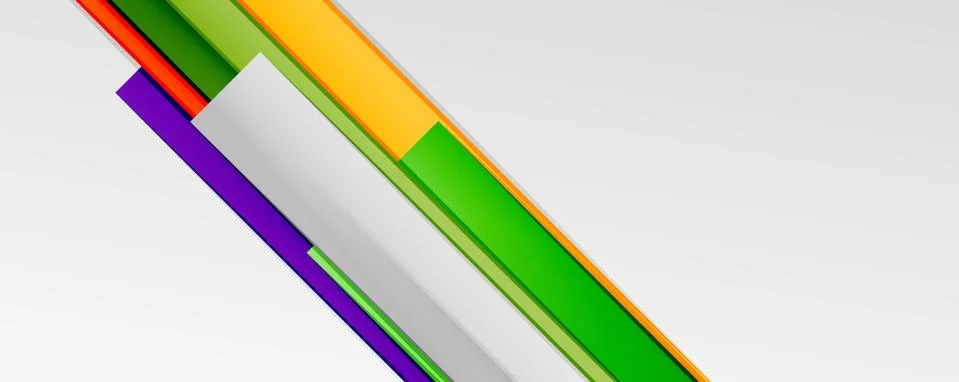 Multicolored lines background. Design template for business or technology Stock Illustration
