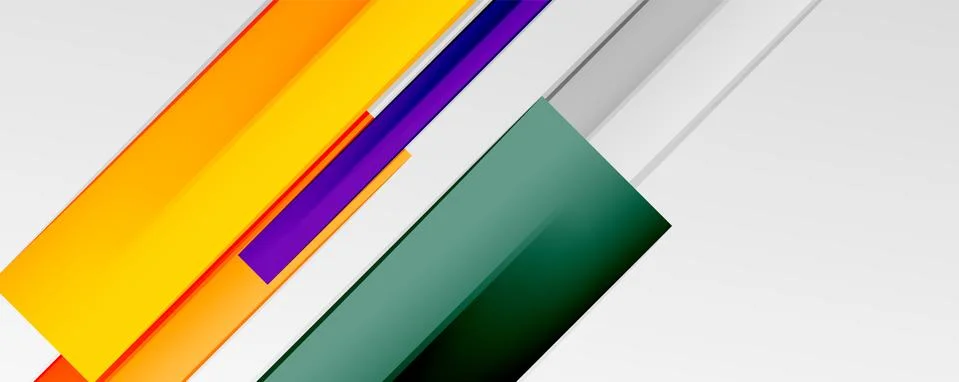 Multicolored lines background. Design template for business or technology Stock Illustration