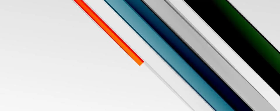 Multicolored lines background. Design template for business or technology Stock Illustration