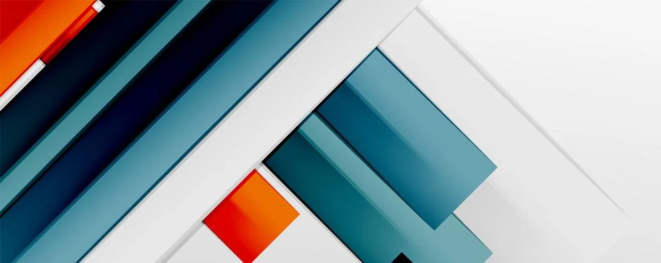 Multicolored lines background. Design template for business or technology Stock Illustration