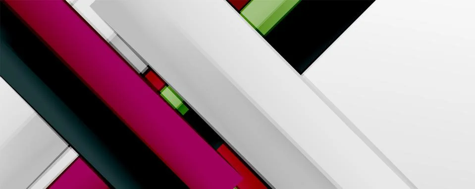 Multicolored lines background. Design template for business or technology 스톡 일러스트