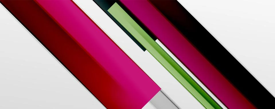 Multicolored lines background. Design template for business or technology Stock Illustration