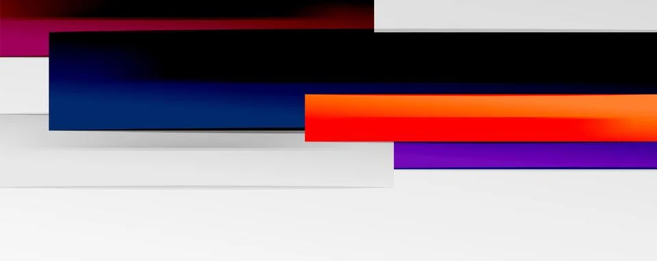 Multicolored lines background. Design template for business or technology Stock Illustration