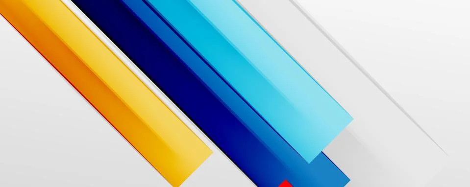 Multicolored lines background. Design template for business or technology Stock Illustration