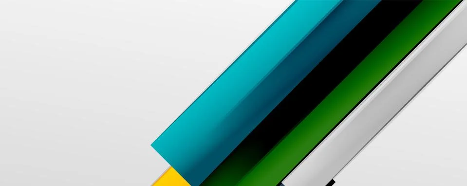 Multicolored lines background. Design template for business or technology Stock Illustration