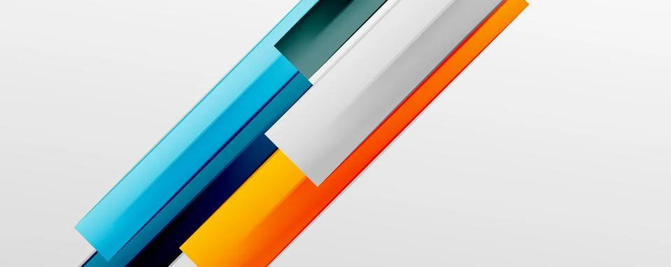 Multicolored lines background. Design template for business or technology 스톡 일러스트