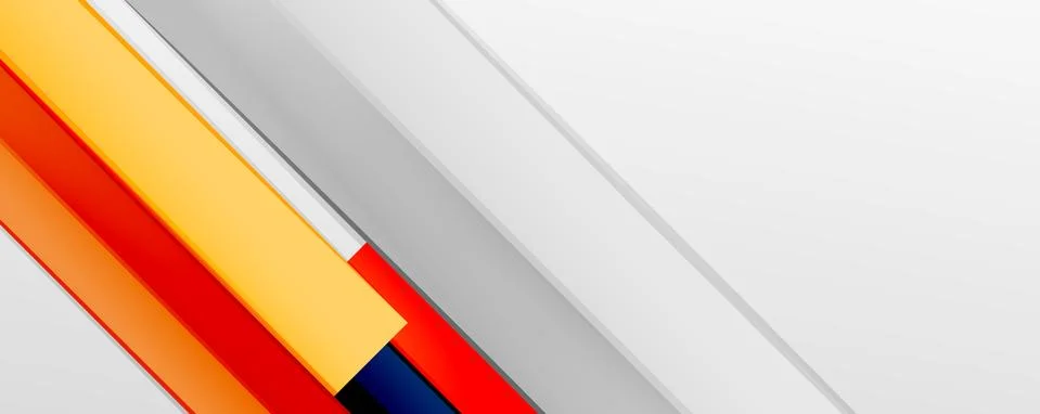 Multicolored lines background. Design template for business or technology Stock Illustration