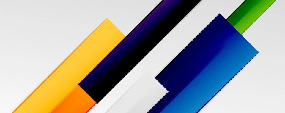 Multicolored lines background. Design template for business or technology Stock Illustration