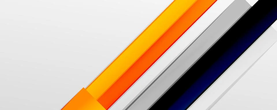 Multicolored lines background. Design template for business or technology Illustrazione stock