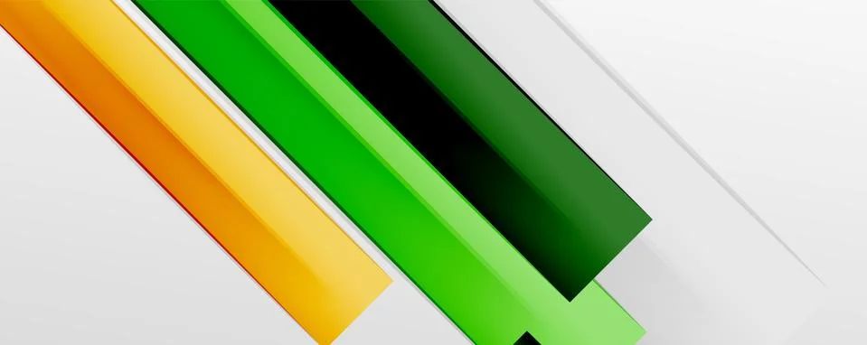 Multicolored lines background. Design template for business or technology Stock Illustration