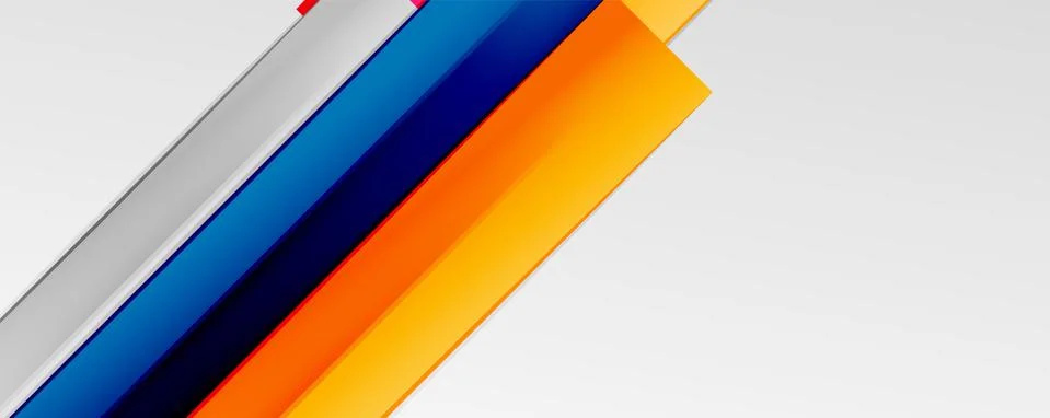 Multicolored lines background. Design template for business or technology Illustrazione stock