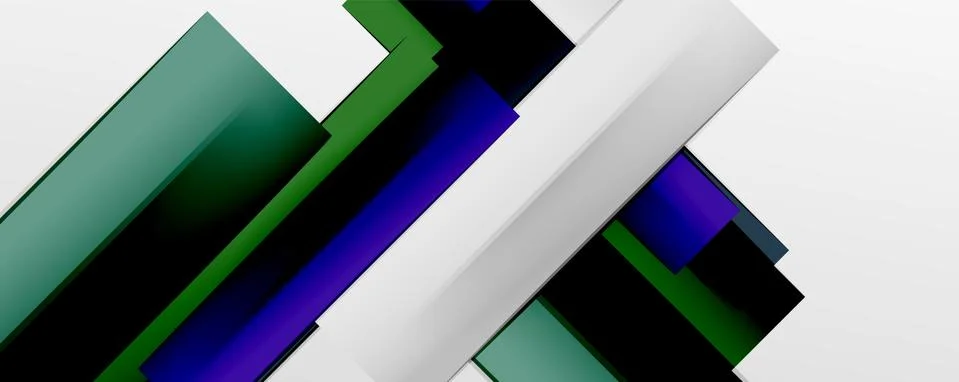 Multicolored lines background. Design template for business or technology Stock Illustration