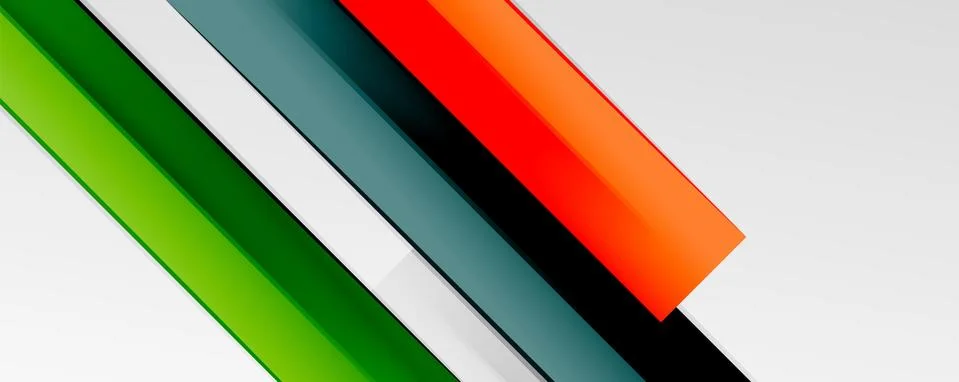 Multicolored lines background. Design template for business or technology Stock Illustration