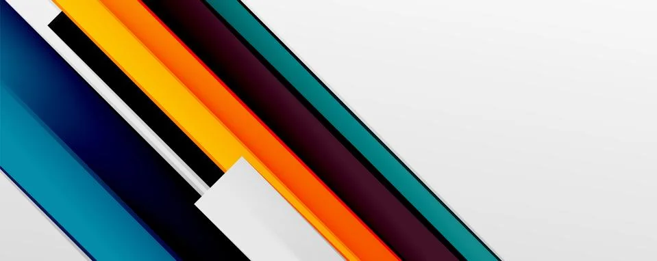 Multicolored lines background. Design template for business or technology 스톡 일러스트