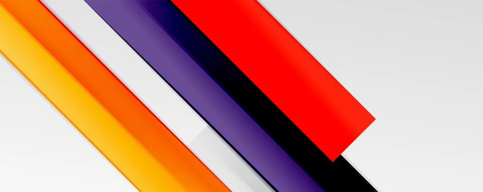 Multicolored lines background. Design template for business or technology Stock Illustration