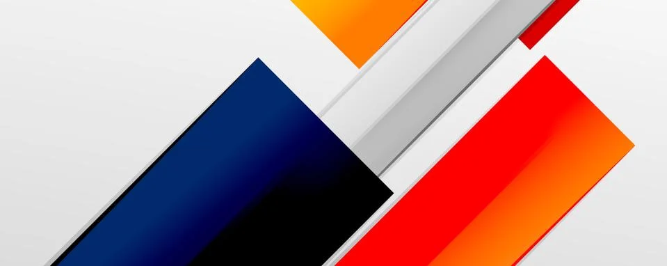 Multicolored lines background. Design template for business or technology Illustrazione stock
