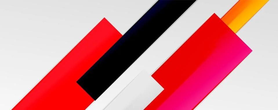 Multicolored lines background. Design template for business or technology Stock Illustration