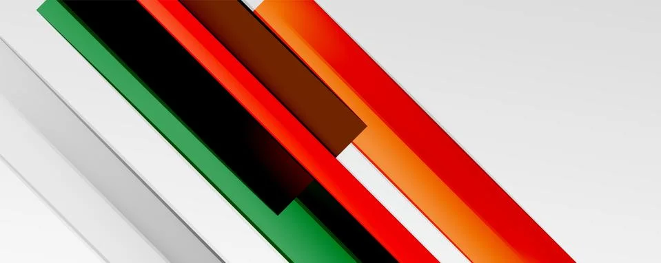 Multicolored lines background. Design template for business or technology Stock Illustration