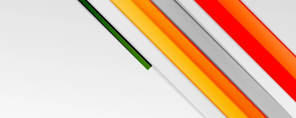 Multicolored lines background. Design template for business or technology Stock Illustration