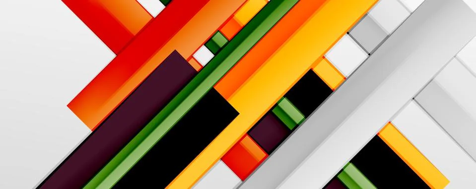 Multicolored lines background. Design template for business or technology 스톡 일러스트