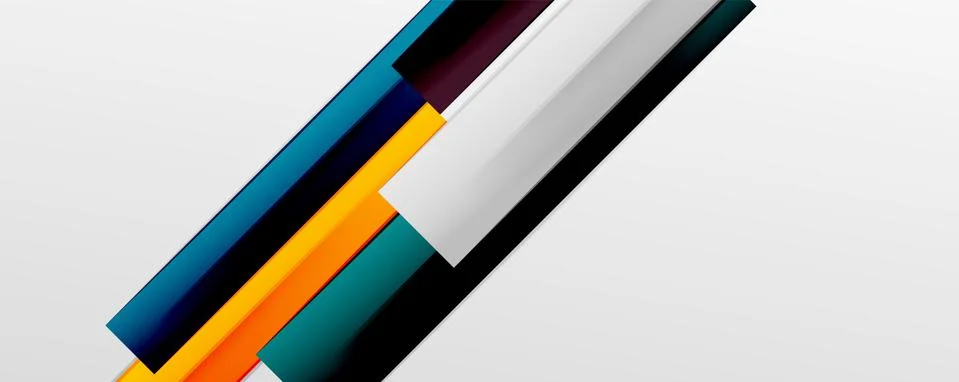 Multicolored lines background. Design template for business or technology 스톡 일러스트